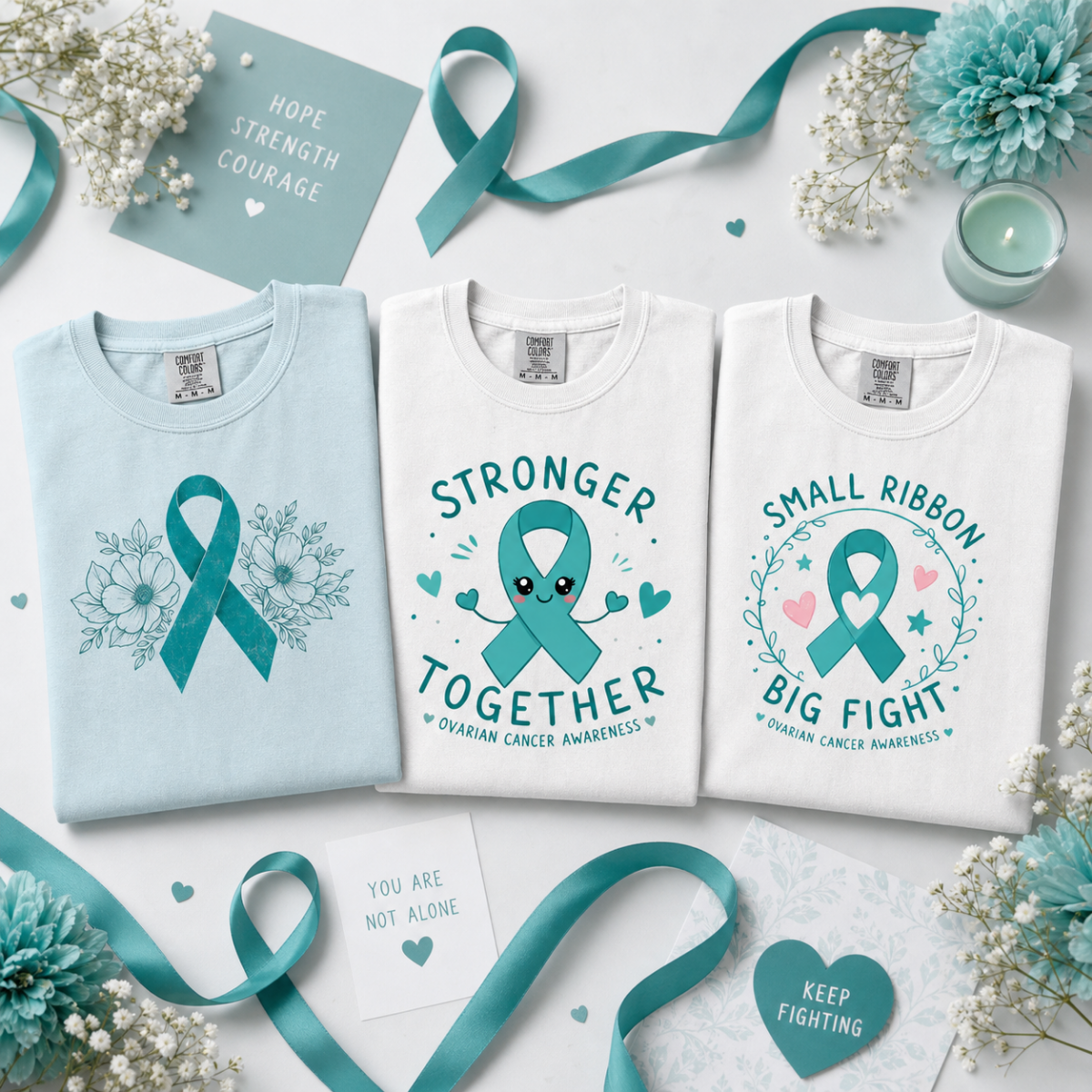 Ovarian Cancer Awareness | Small Ribbon Big Fight