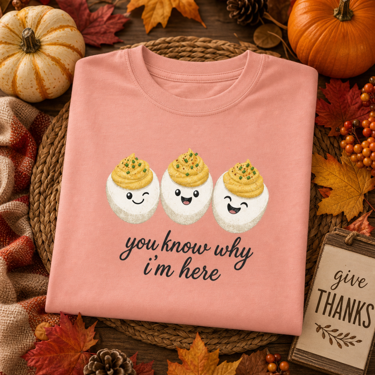 Deviled Eggs | You Know Why I'm Here | Thanksgiving Tee