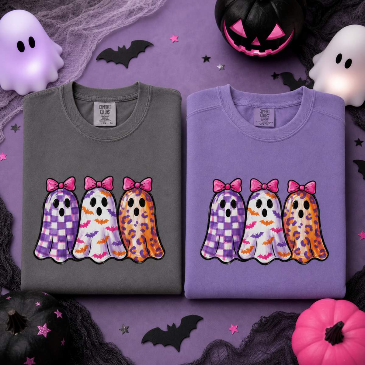 Ghosts with Pink Bows