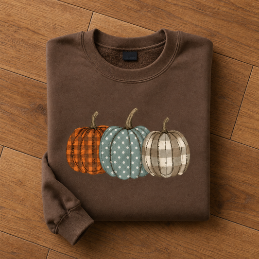 Three Decorative Pumpkins