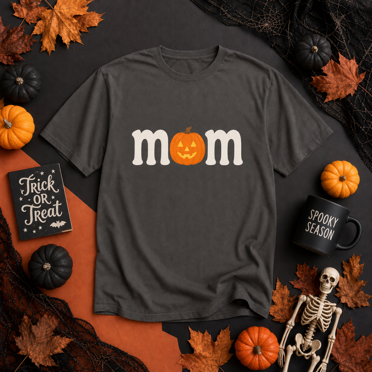 Mom with a Jack-o-Lantern