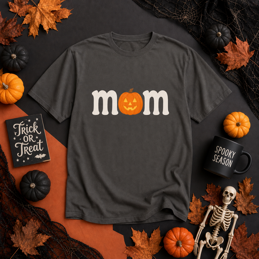 Mom with a Jack-o-Lantern