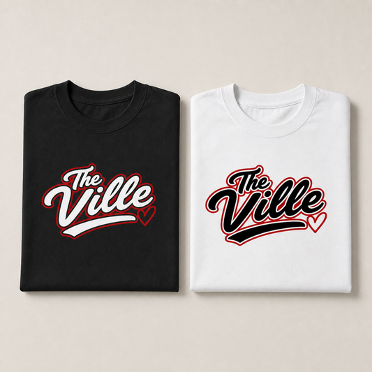 The Ville | Black w/ White Letters