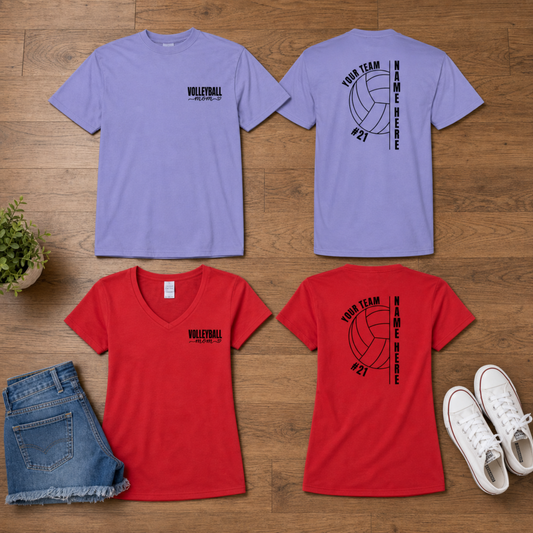 Volleyball Mom | Customizable Tee