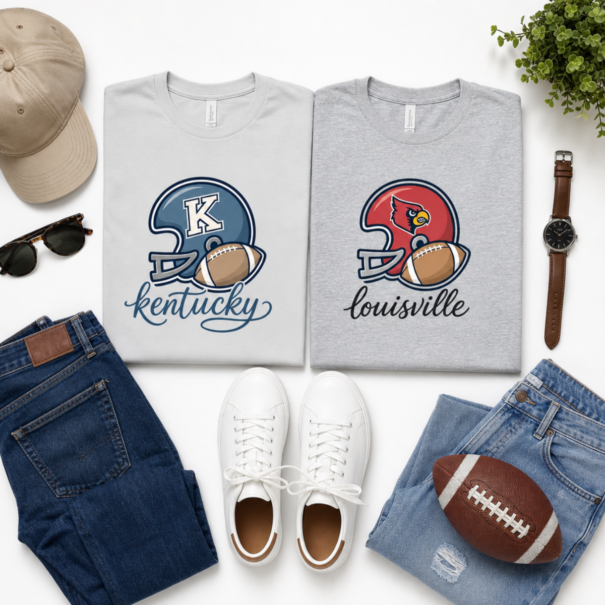 Louisville Helmet & Football
