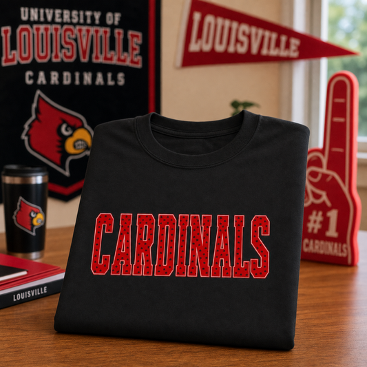 Cardinals | Red with Black Polka Dots